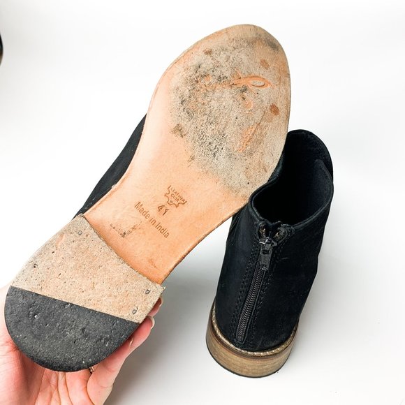 Free People black century ankle flat bootie 41 - Picture 7 of 9